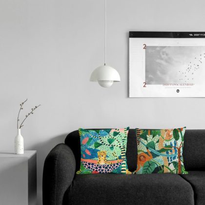 2PCS Tropical Theme Pillows Covers for Sofa  Decorative